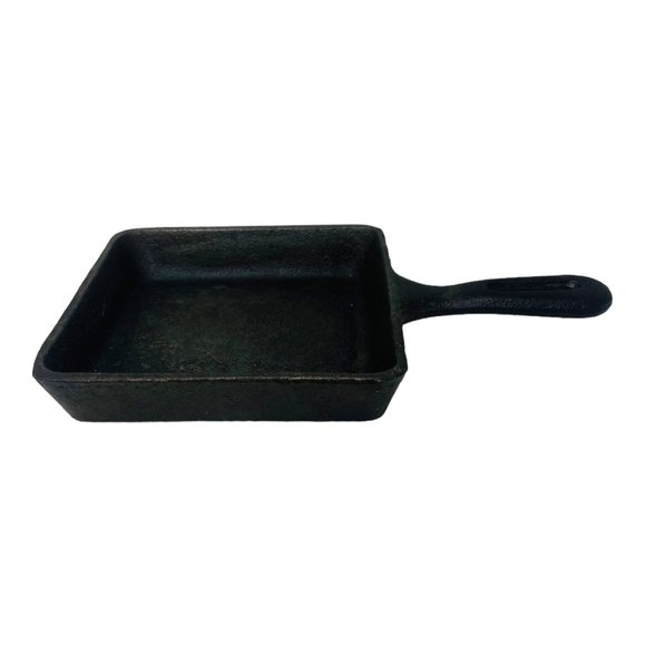 Unbranded Other - Small Square Cast Iron Skillet Vintage Made in Taiwan 5” X 5”